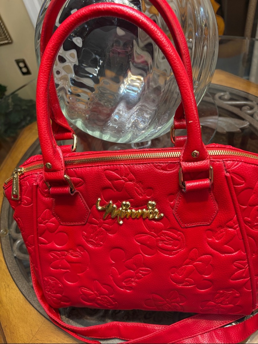 🐭Loungefly x  Disney Minnie Mouse Embossed Satchel - Picture 4 of 12